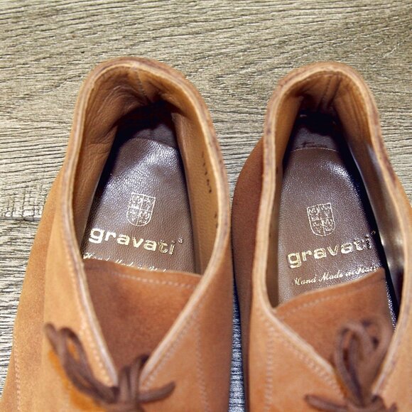 * NIB * $785 Neiman Marcus GRAVATI 13 W Wide Suede Chukka 17747 * add $15 Trees main image 14